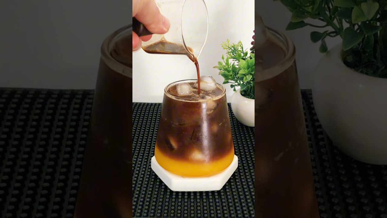 ORANGE ESPRESSO TONIC    #coffee #orange #espresso #drink #colddrinks #recipe #shorts