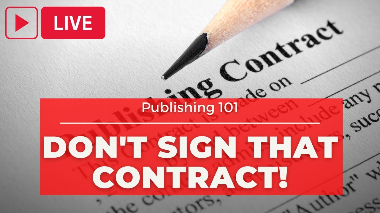 Don't Sign that Book Contract! Checklist for Authors