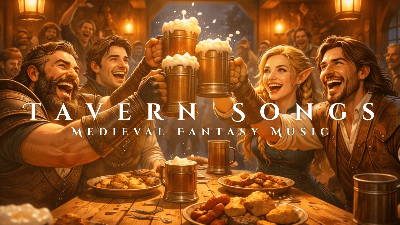 Bustling Tavern Vocals 🍺 D&D Music & Ambience | Lively Medieval Fantasy Music