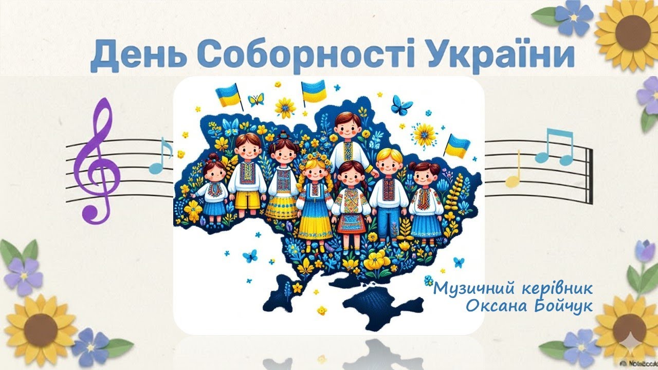 Для дітей дошкільного віку до Дня Соборності України: 