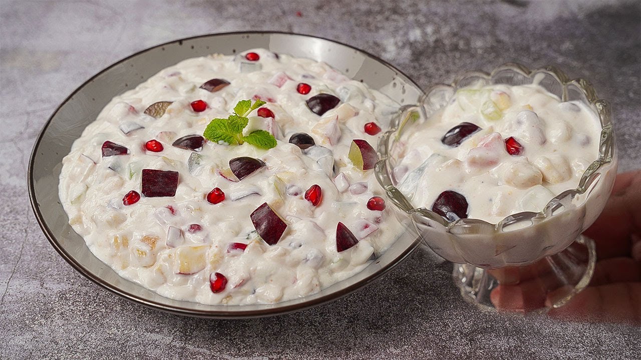 Creamy Fruit Chaat Recipe | Refreshing Fruit Chaat Recipe | Creamy Fruit Salad | Toasted