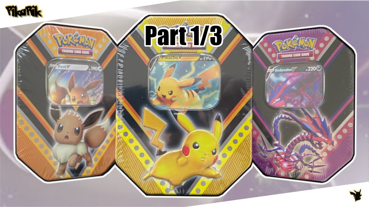 Pok&eacute;mon PIKACHU V Tin Box Opening - Herbst 2020 Tins Opening Part 1/3 | PikaRik