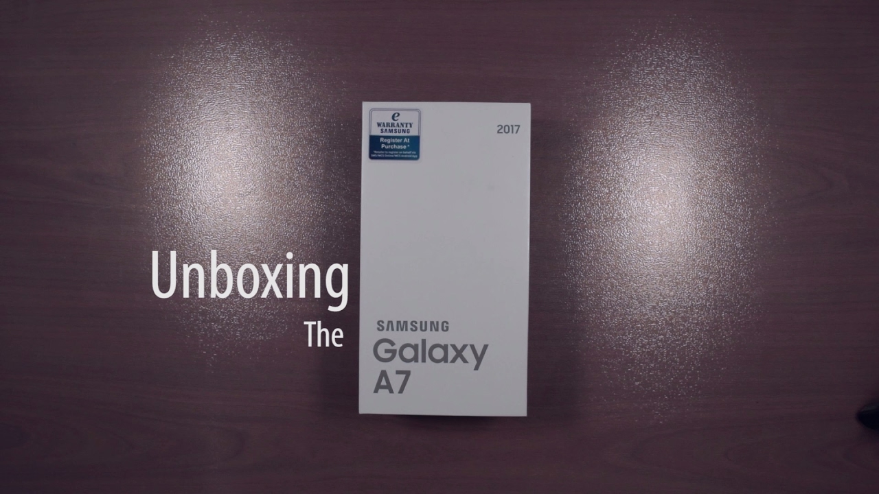 Samsung Galaxy A7 2017 (Blue Mist) Unboxing - techENT