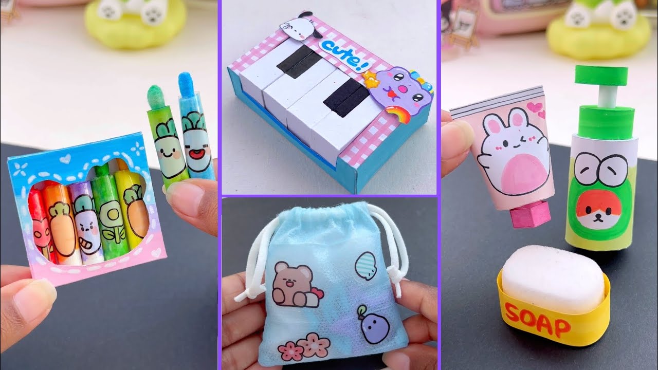 13 DIY Miniature Crafts Idea / Easy Craft Ideas / school hacks / mini craft / how to make / craft