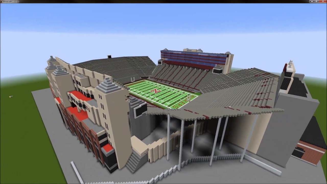 VIEWER SUBMISSION: Memorial Stadium - Nebraska Football - Minecraft Build