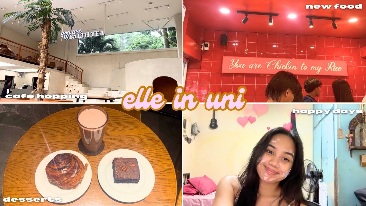 elle in uni:  uni and happy days! | rotc, cafe, desserts, classes 🤤❣️🪖
