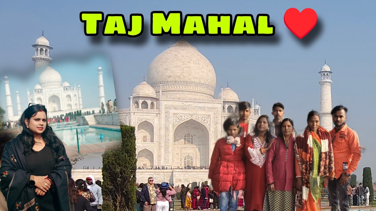 Taj Mahal Vlogs 😍|| Family Ke Sath Dekha Taj Mahal | @100lidnehavlogs7 #tajmahal #nehavlog #agra 