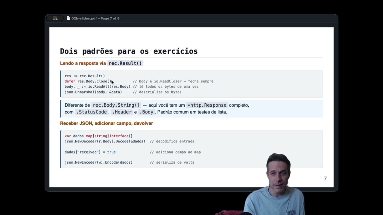 Web Backend em Go - Aula 02B - O pacote net/http — Maps, ServeMux e JSON