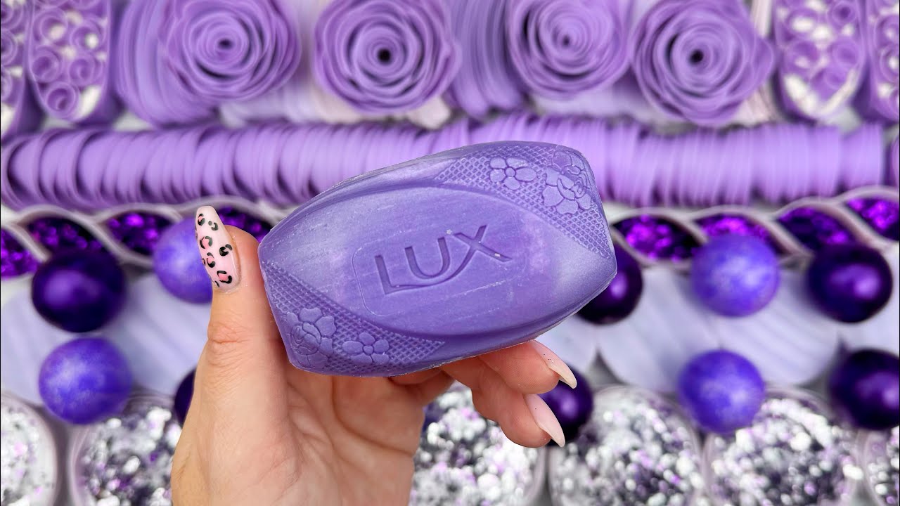 [ASMR] CRUSHING SOAP FORMS WITH GLITTER&STARCH&FOAM ★ CLAY CRACKING(4K)