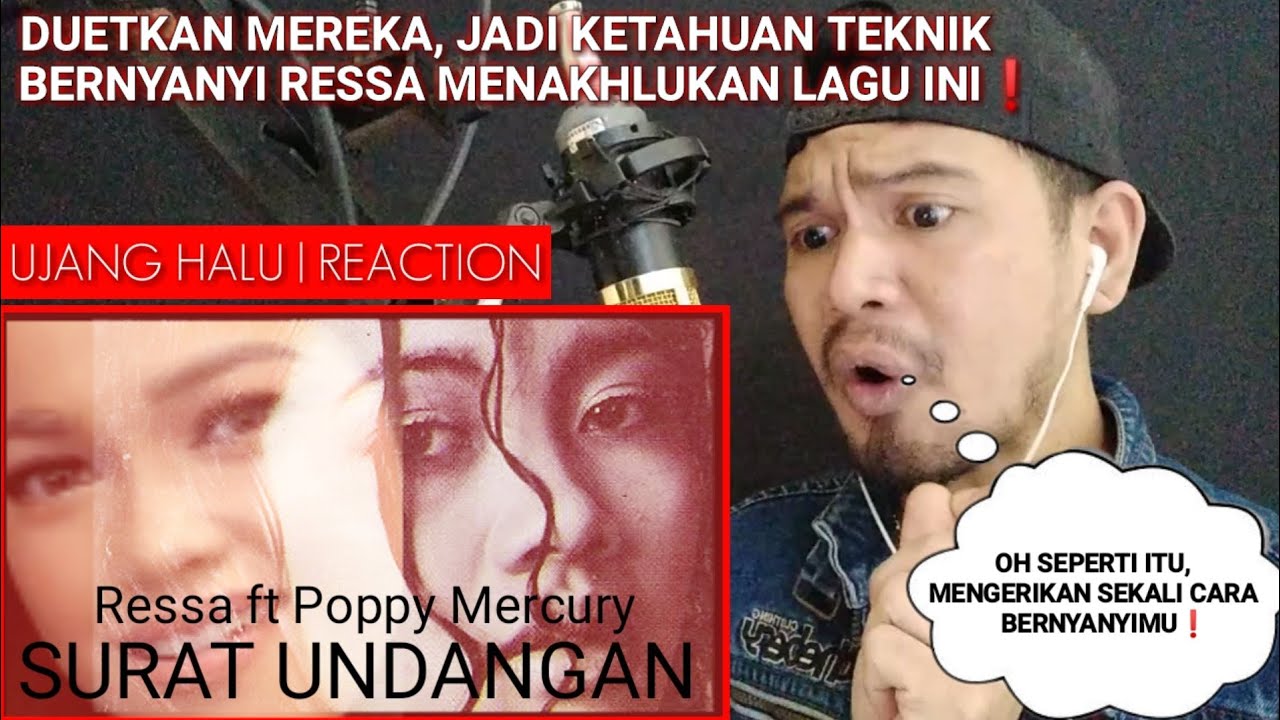 RESSA KAMU JENIUS❗POPPY MERCURY feat RESSA - SURAT UNDANGAN | UJANG HALU REACTION