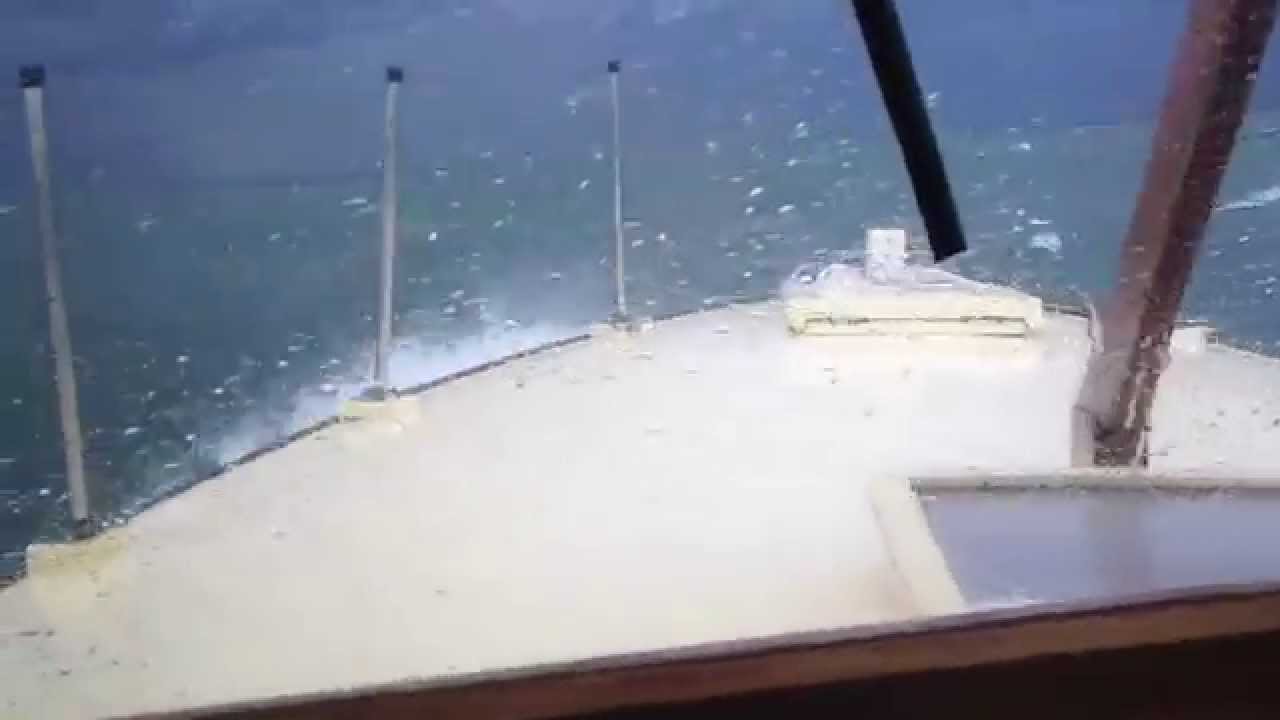 Moreton Bay Cruiser - Tooroorong - Fishermans Island - Storm - 2014 04 06