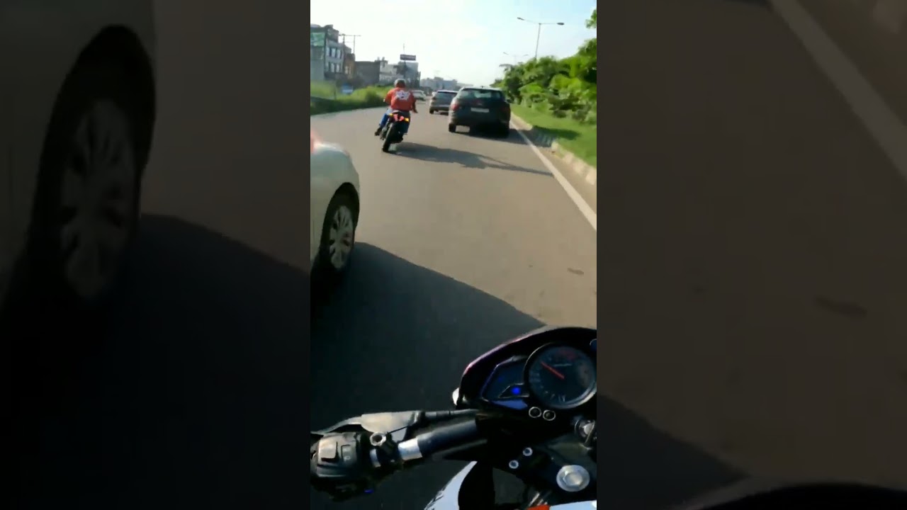Pulsar rs200 bike ride status #subscribe #shorts #modified #theblackwolf1211