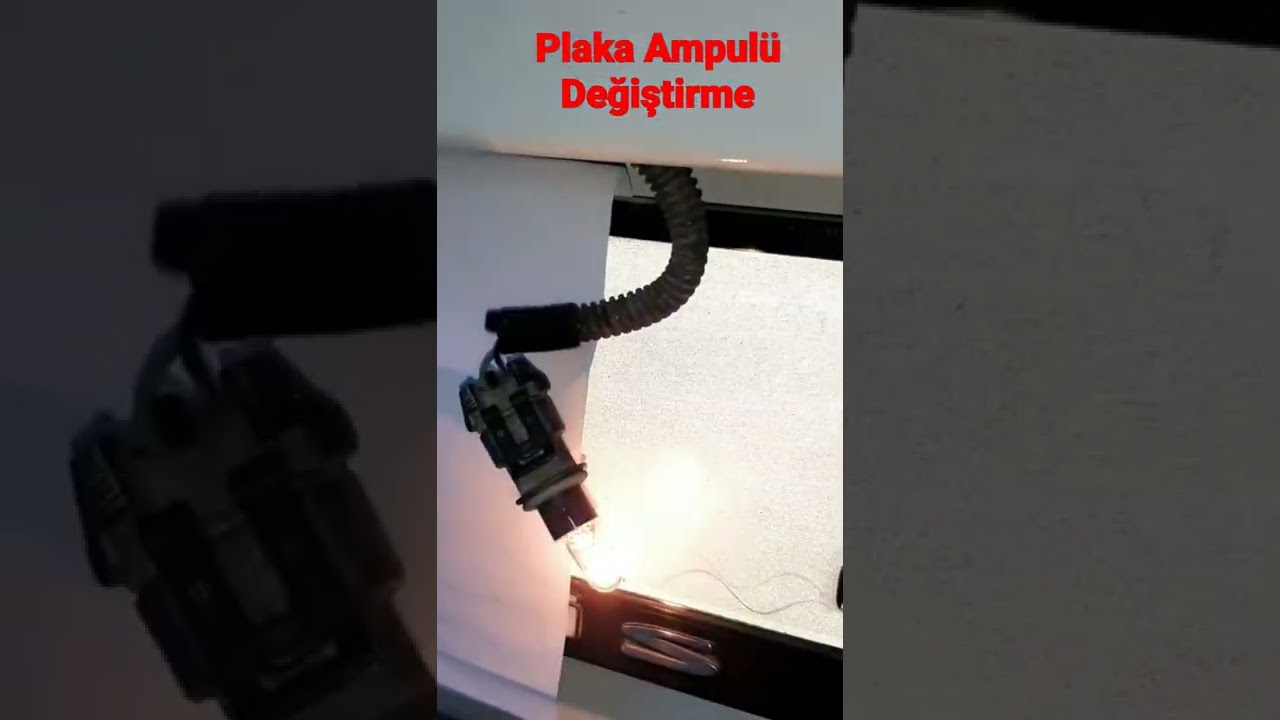 Plaka ampul&uuml; değiştirme