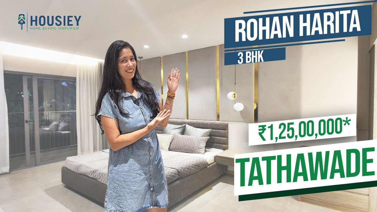 Rohan Builders Tathawade | 3 BHK Sample Flat Tour | Rohan Harita Tathawade
