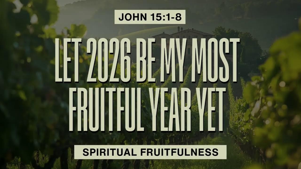 Let 2026 Be My Most Fruitful Year Yet | John 15:1-8 | Dr. Rick Byrd | 9:30 AM Service