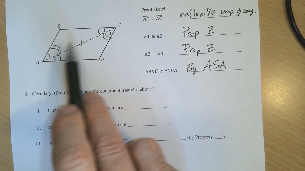 Parallelograms, Trapezoids, Parallel Projections 4.2.a