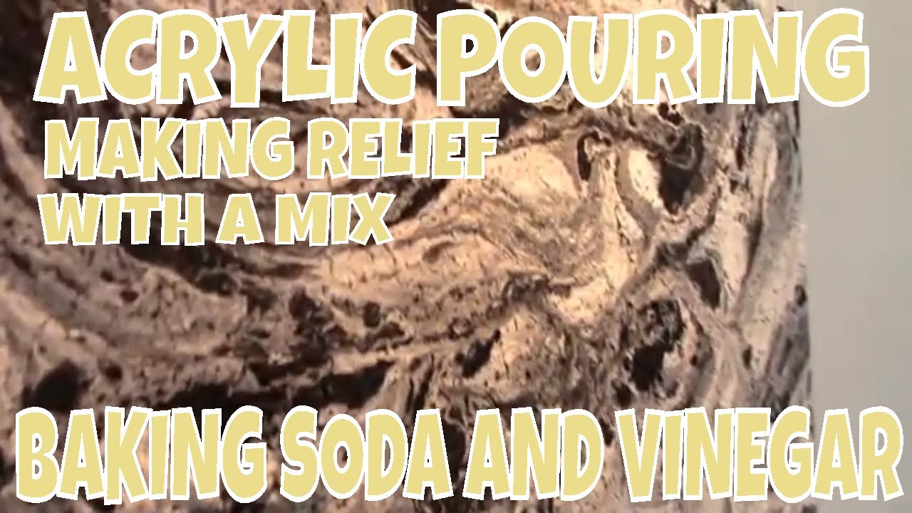 ACRYLIC, BAKING SODA AND VINEGAR, SURPRISING AND VERY NICE RESULT!