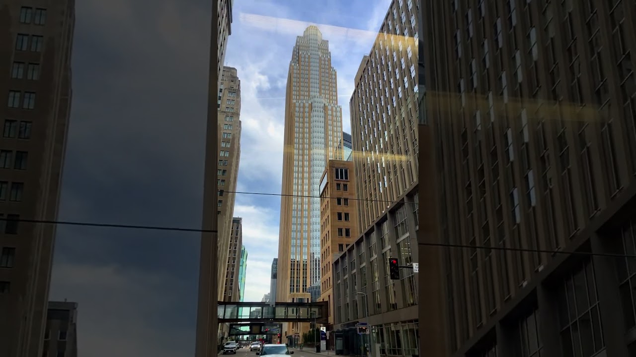 View of Downtown Minneapolis, Minnesota from Blue Line #minneapolis #blueline #minnesota