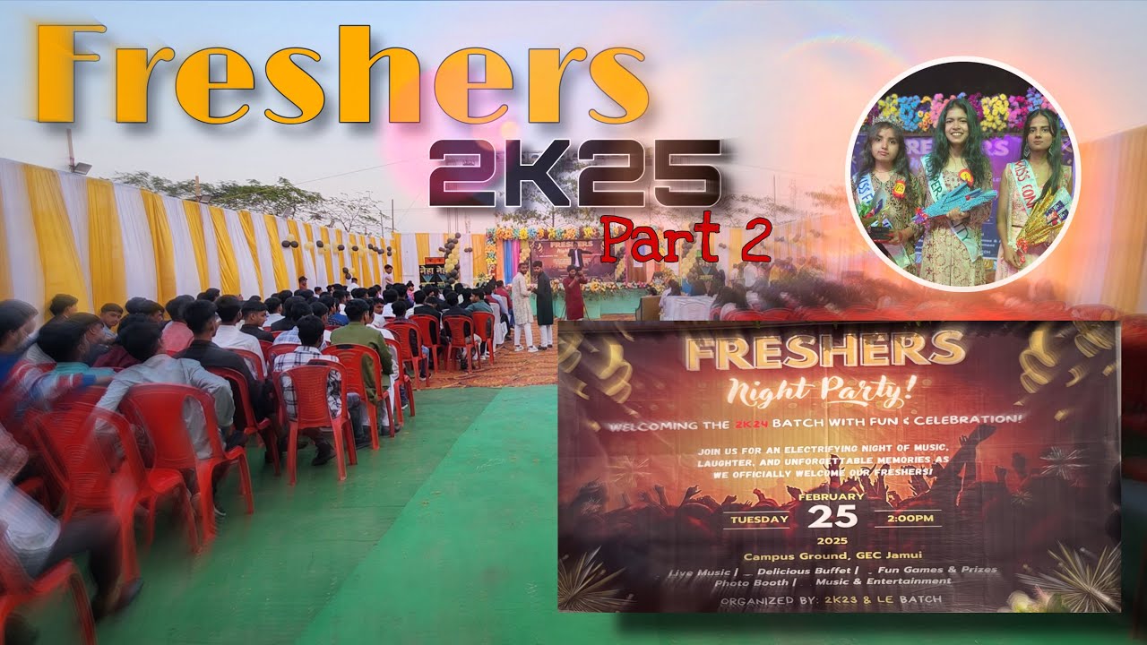 Fresher Party 2k24 Goverment Engineering college Jamui #fresherswelcome #GECJamui #Fresher  Part 2