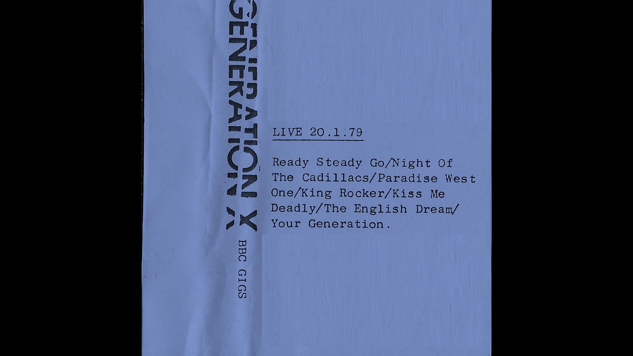 Generation X - In Concert Paris Theatre 1979