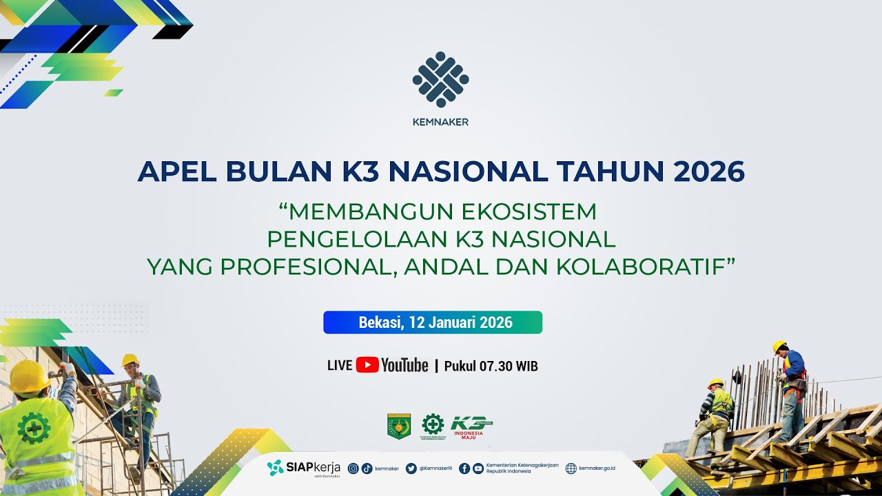 [Siaran Langsung] Apel Bulan K3 Nasional Tahun 2026