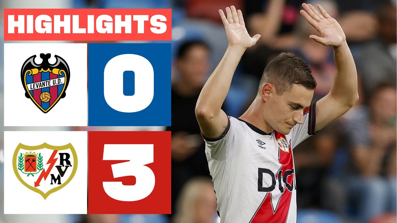 LEVANTE UD 0 - 3 RAYO VALLECANO | RESUMEN LALIGA EA SPORTS