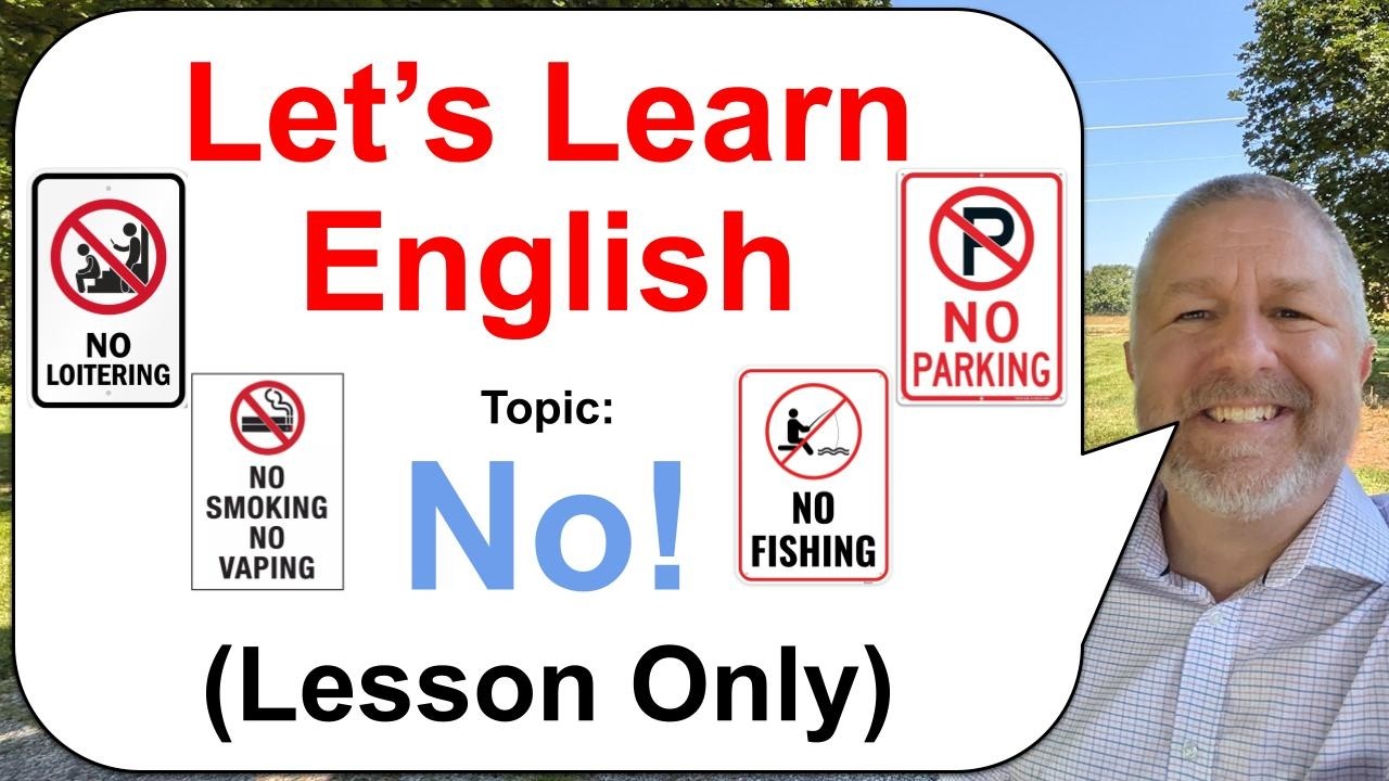 Let's Learn English! Topic: NO! 🚷🚯🚳 (Lesson Only)