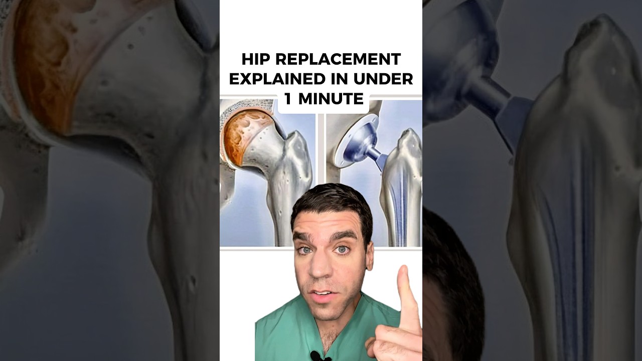 Hip Replacement explained in less than 1 minute!