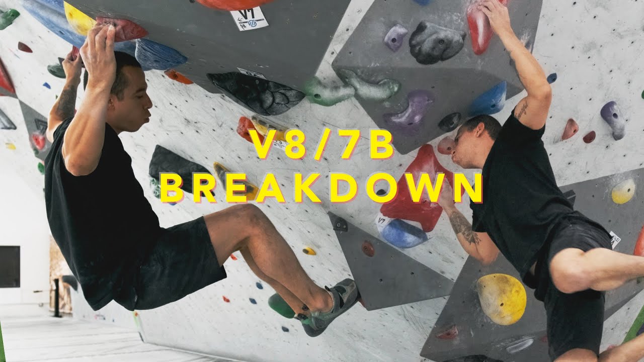 Learn to Climb a V8/7B Boulder Problem with me ( SCORPION Dynamic Move Crux )