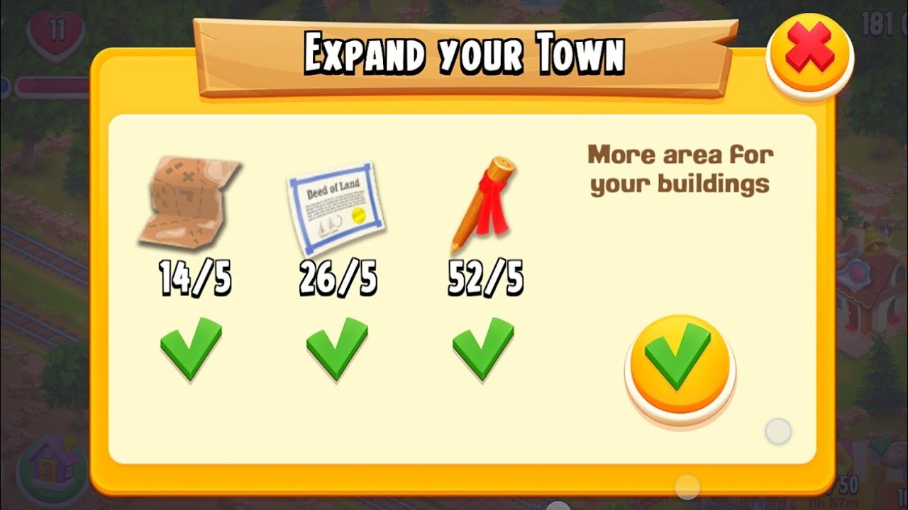 I EXPAND MY TOWN CAPACITY FOR MORE BUILDINGS.HAY DAY FARM LEVEL 71 GAMEPLAY