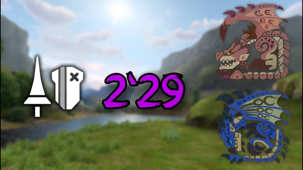【MHF1】8⭐Pink Rathian and Azure Rathalos G 2'29 | Lance Heroics | PSP Clock