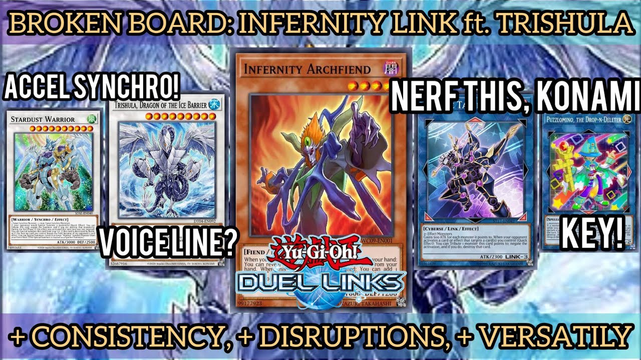 NERF THIS, KONAMI! INFERNITY LINK = + 3 DISRUPTIONS, -1 HAND & MORE! [Yu-Gi-Oh! Duel Links]