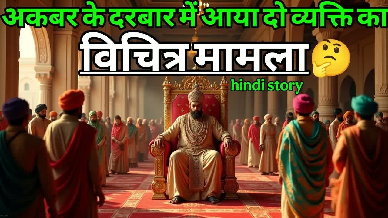 अकबर के दरबार में आया दो व्यक्तियों का विचित्र मामला ｜ akbar birbal ki kahani ｜ new majedar story ｜.