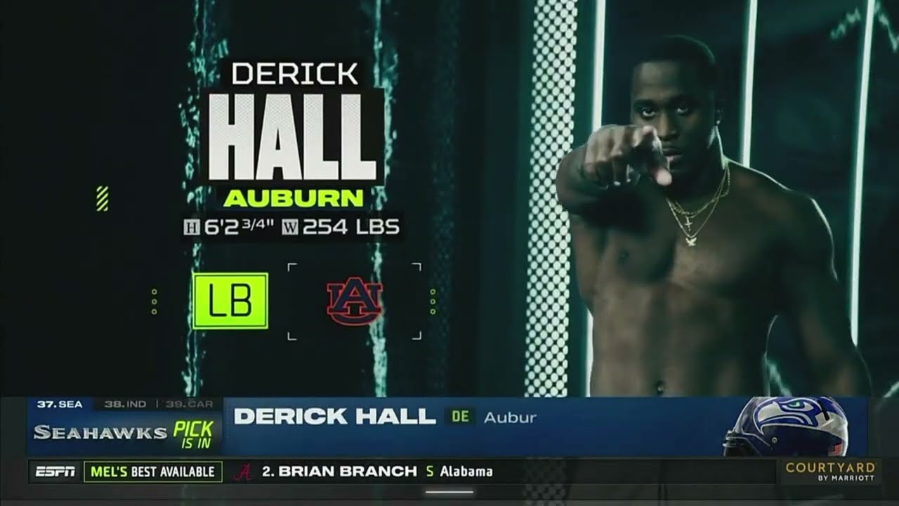 Seahawks Select EDGE Derick Hall (2023 NFL Draft)