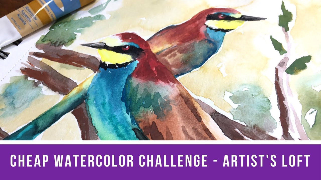 Cheap Watercolor Challenge: Artist's Loft Edition + 5k Subscriber Giveaway!