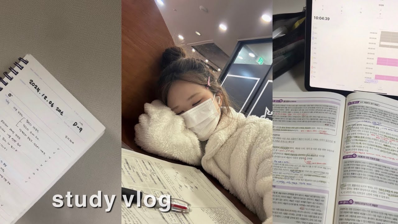 VLOG | 고2 마지막 시험기간 브이로그 • 고등학교  • 공부 • 일상 • daily vlog • 08년생