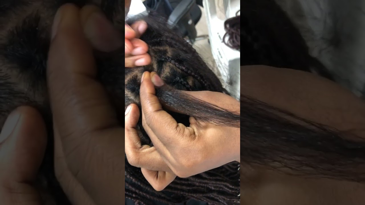 Knotless braids😉 #individualbraids #hairstyle