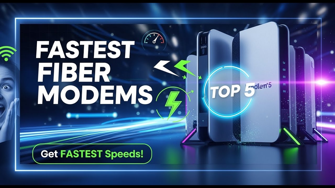 TOP 5 Best Fiber Optic Modems 2026 | Get the Fastest Speeds Your Internet Plan Offers.