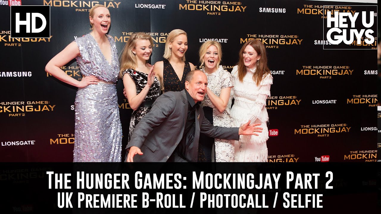 The Hunger Games Mockingjay Part 2 London Premiere B-Roll (Photocall / Selfie)