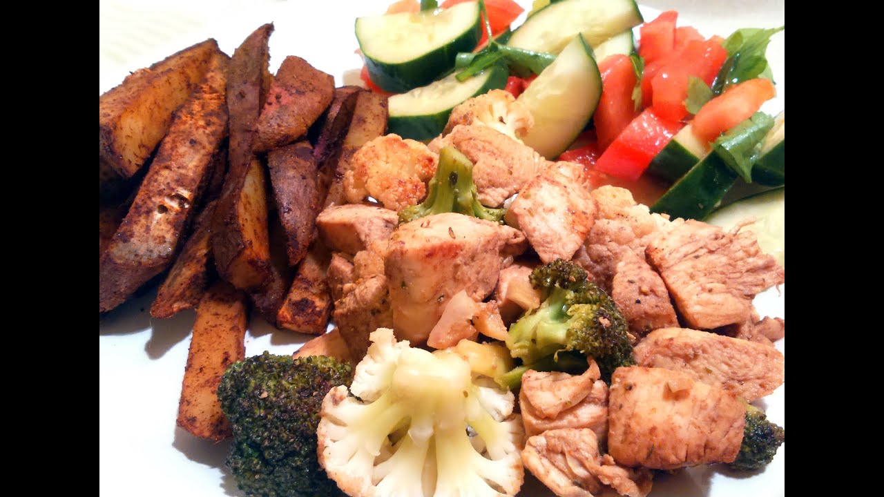 Comida Clean: Batatas no fritas con pollo extra sabroso