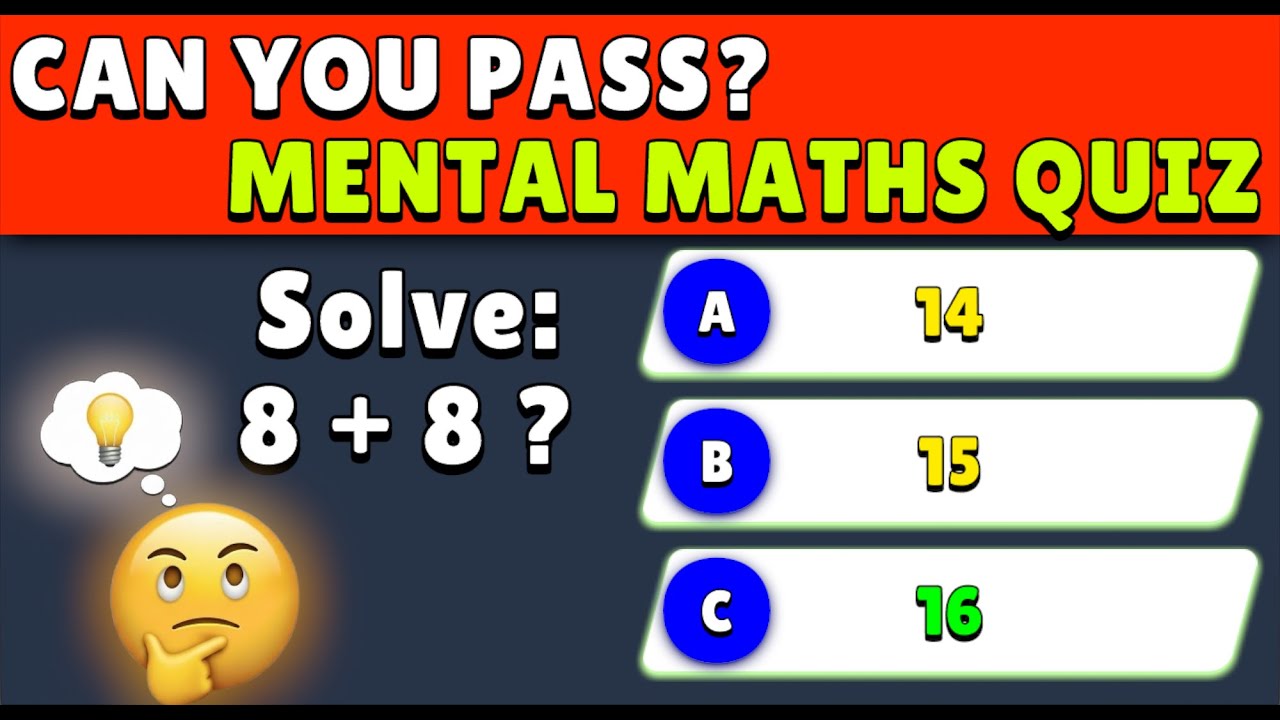 Ultimate Mental Math Quiz for kids | Test Your Brain with Fun Math Questions ➕➖✖️➗