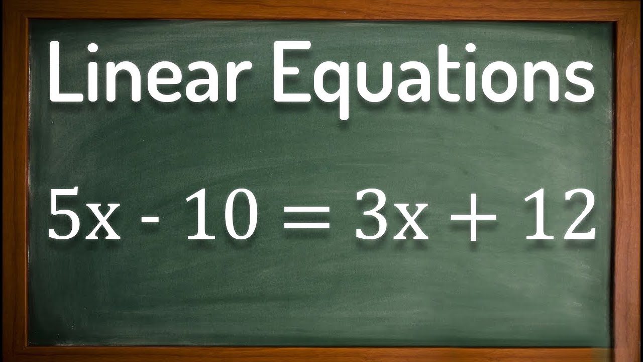 Решение линейных уравнений с переменными в обеих частях — GCSE Maths
