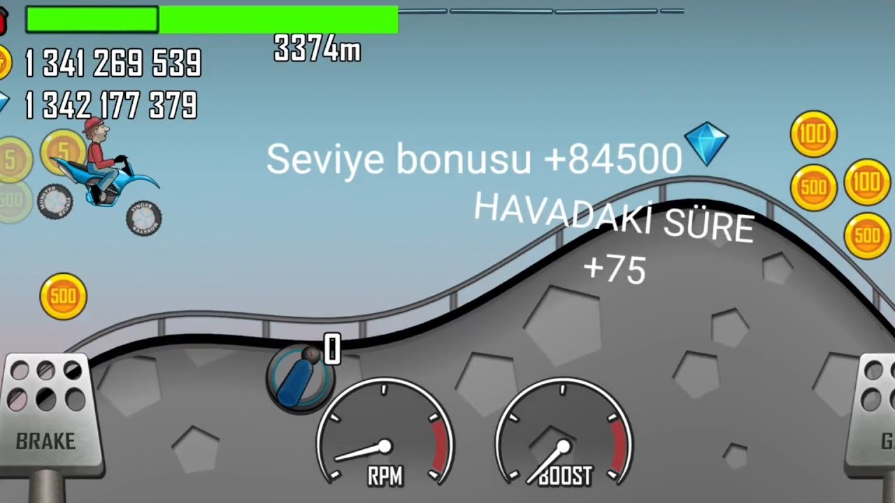  حصلت على الرقم القياسي😱 hill climb racing PART 1 