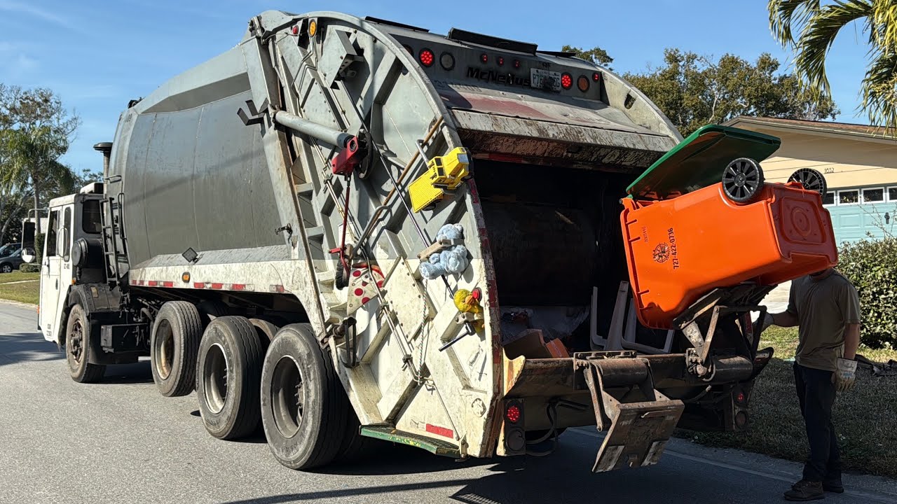 Tote Enterprises CCC Rebodied McNeilus Rear Loader Garbage Truck