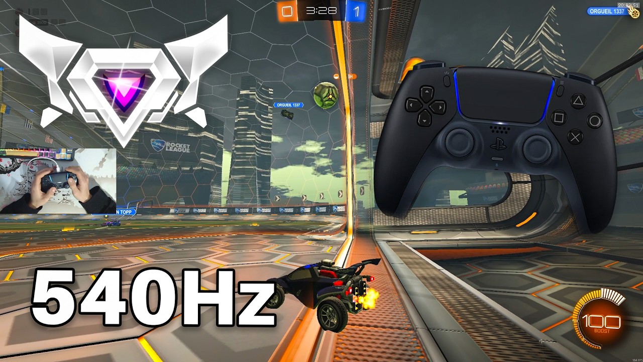 PS5 Controller ASMR 😴 Rocket League Ranked 🏆 Satisfying 360 FPS 4K