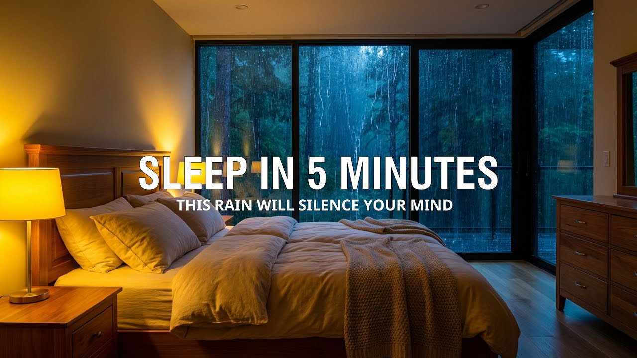 THIS RAIN WILL SILENCE YOUR MIND 🌧️ Soft Piano for Deep Sleep & Anxiety Relief 3 (Hours)