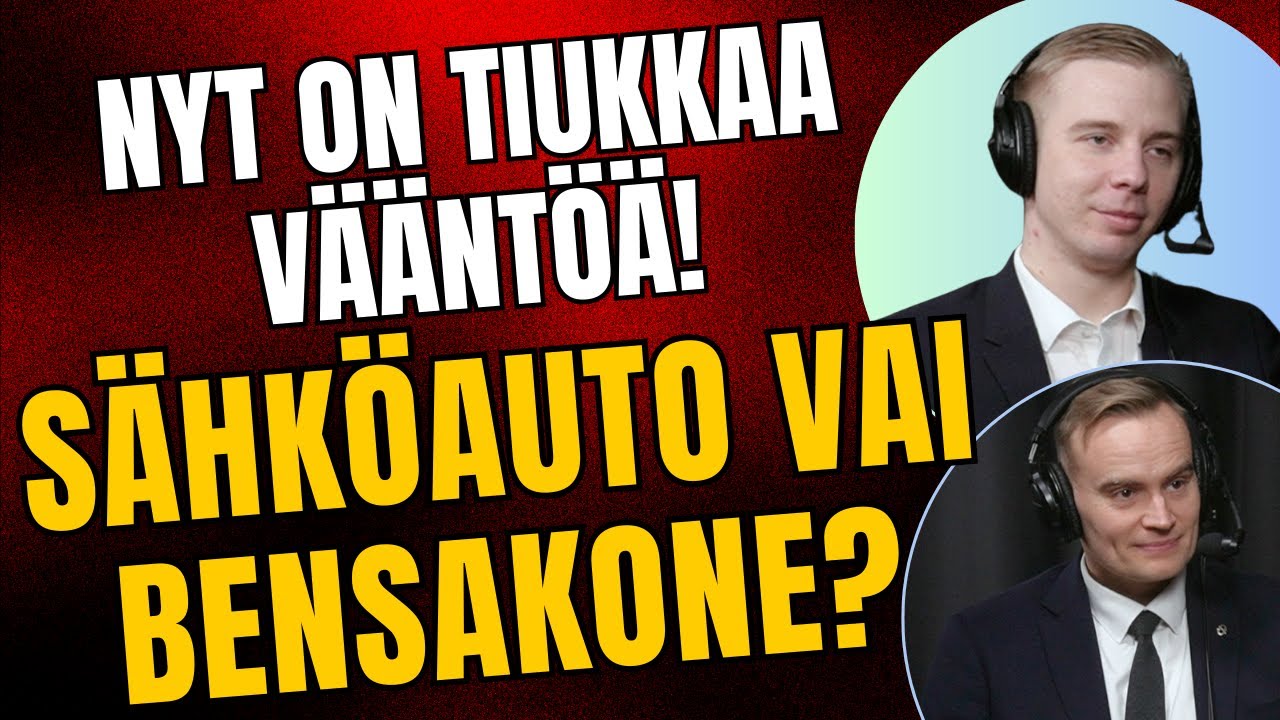 Nyt on tiukkaa vääntöä! Sähköauto vai bensakone? Miko Bergbom ja Atte Harjanne