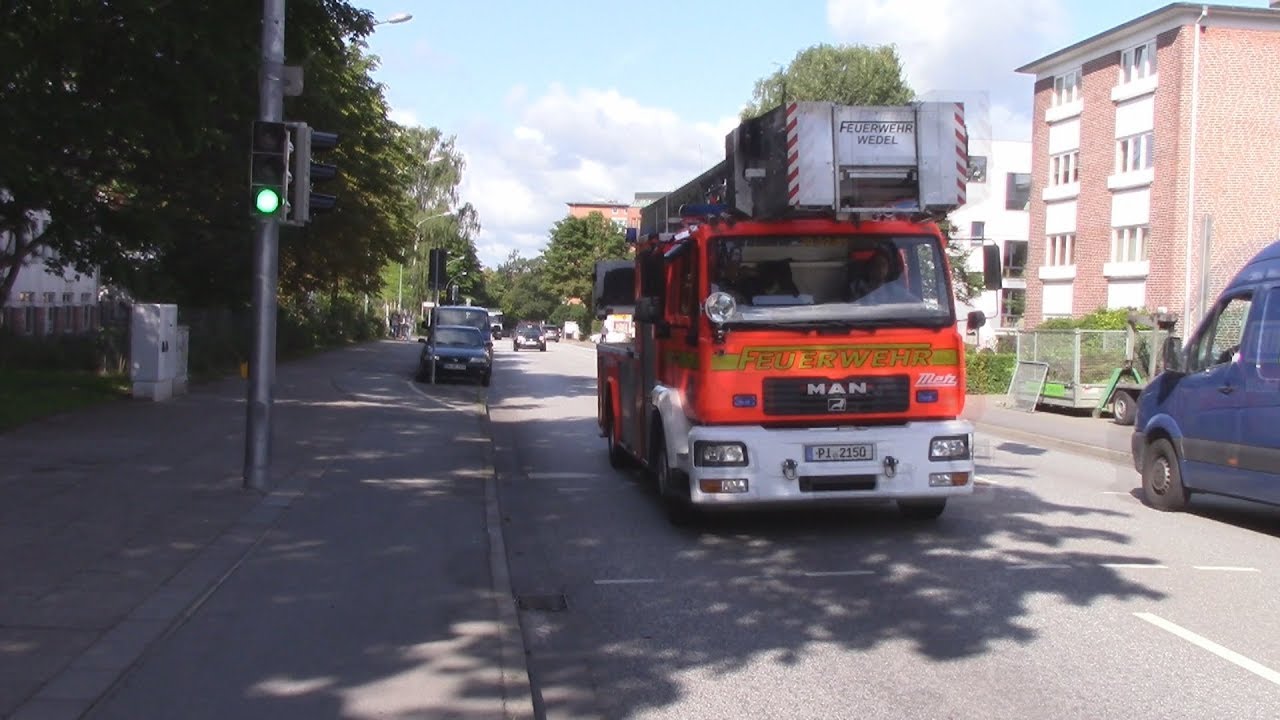 [Doppelblitz/Pressluft] DLK Freiwillige Feuerwehr Wedel