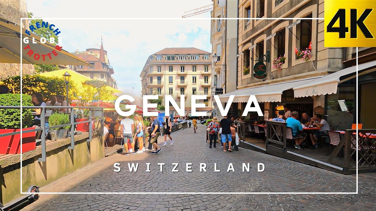 SWITZERLAND GENEVA Tour 4K🇨🇭Secret passages — Place du Bourg-de-Four— English Garden— Lake Jet d'Eau
