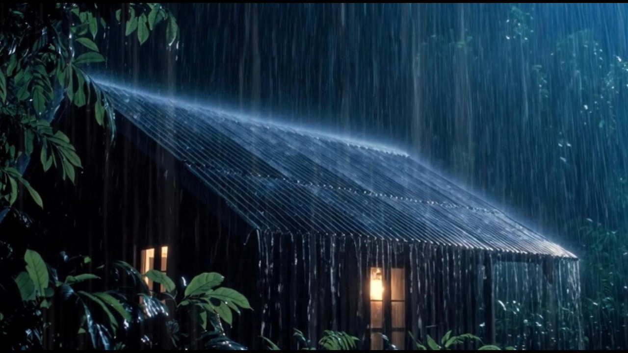 Heavy rain at night calm your thoughts Stresa fades away with night rain sleep peacefully